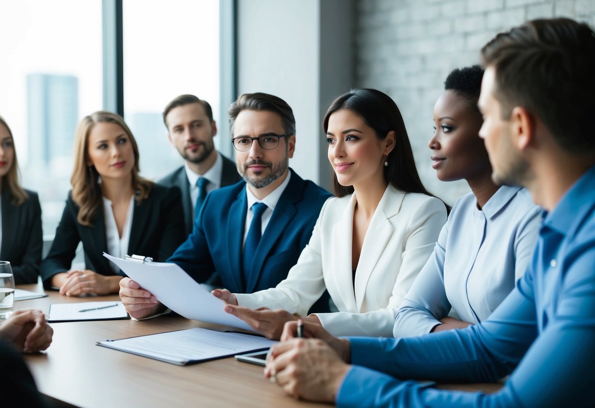 A group of people gathered around a table, with one person holding legal documents while others listen attentively Do You Need an Attorney to Settle an Estate